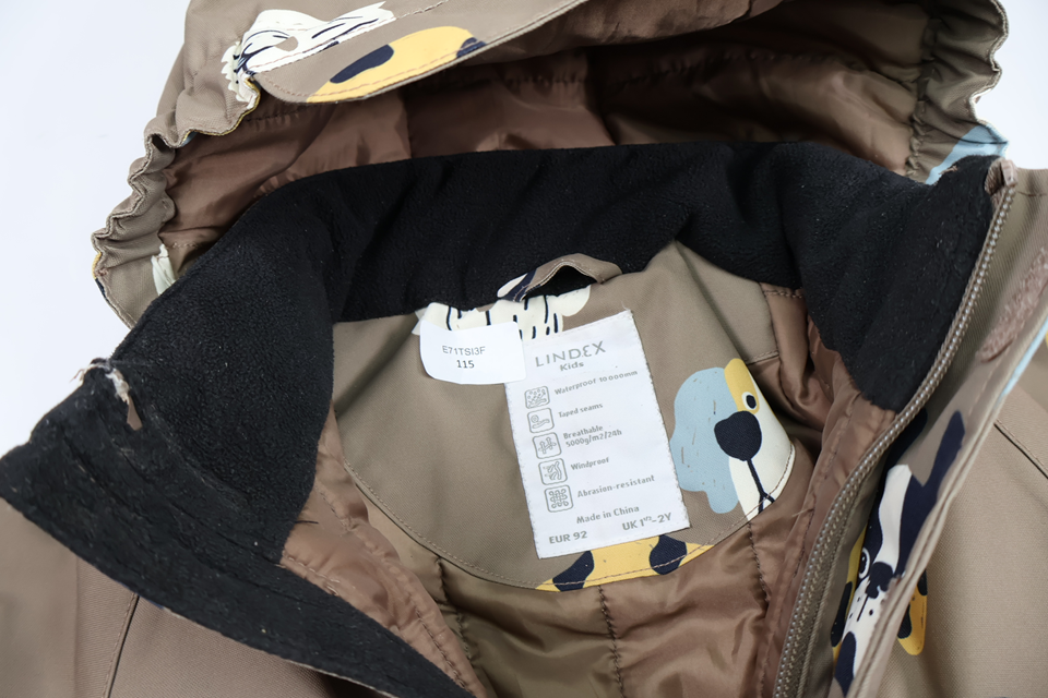 Winter overall with dogs from FIX by Lindex - Size 92 - Beige
