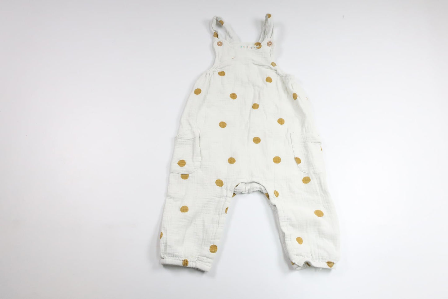 Polka dot jumpsuit from Minimarket - Size 80 - Off-white