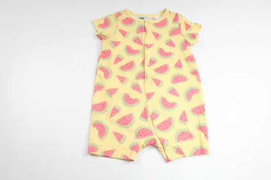 Pajamas with fruits from H&M - Size 74 - Yellow