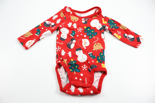 Bodysuit with Christmas motif from H&M - Size 56 - Red