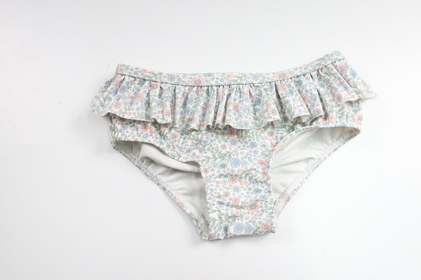 Bikini bottom with flowers from H&M - Size 74/80 - Off-white