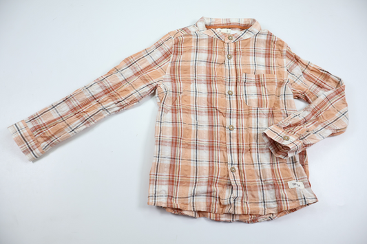 Checked shirt from Newbie - Size 104 - Beige
