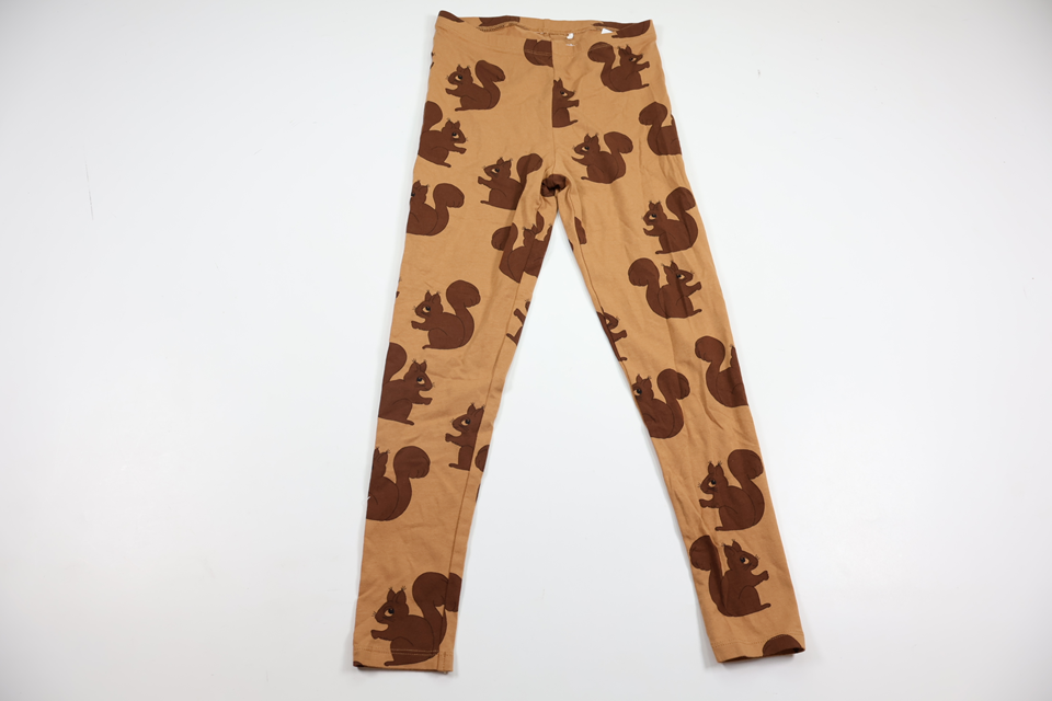 Pants with squirrels from Mini Rodini - Size 116/122 - Brown
