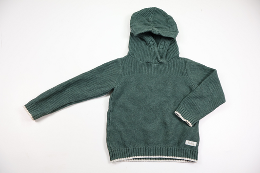 Knitted hoodie from Newbie - Size 92 - Green
