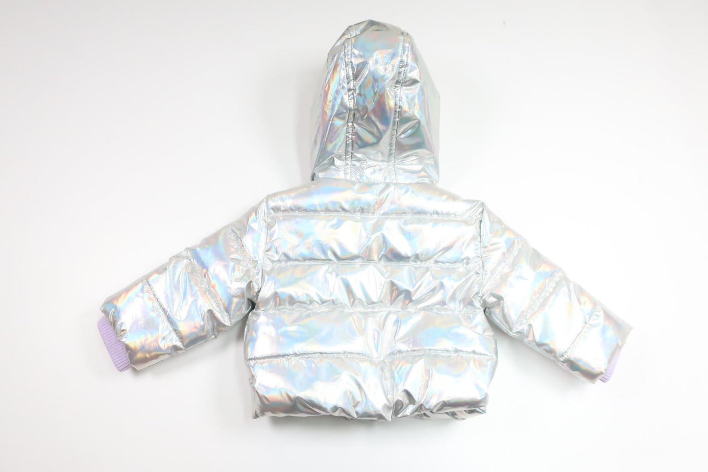 River Island Mini Metallic Padded Jacket - Size 62/68 - Grey
