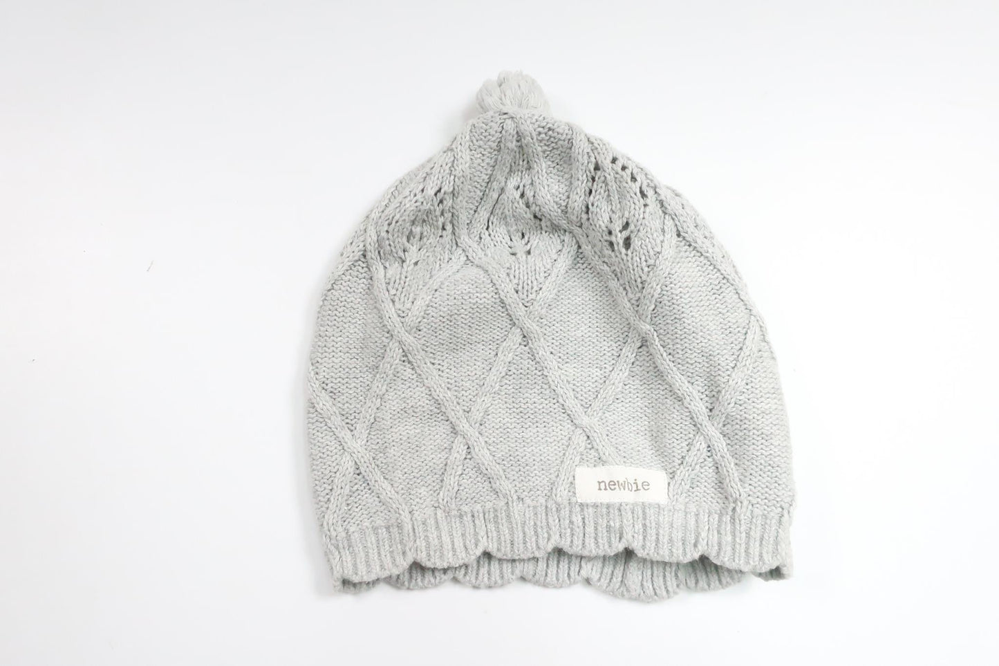 Knitted hat from Newbie - Size 44/46 - Grey
