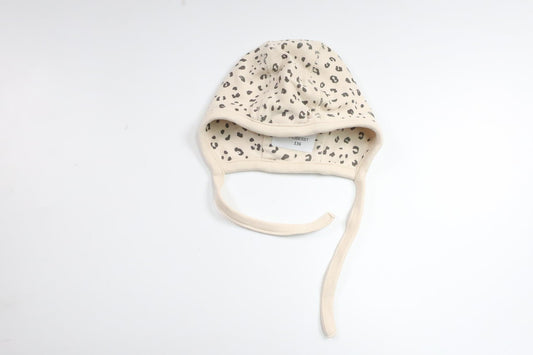 Leopard-patterned helmet cap from Kappahl - Size 38/40 - Beige