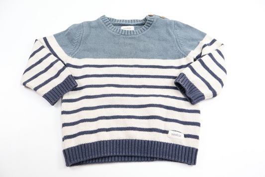Knitted sweater from Newbie - Size 80 - Blue
