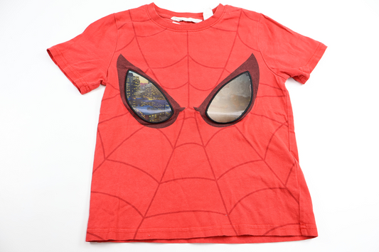 Spider-Man T-shirt from H&M - Size 110/116 - Red