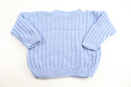 Knitted sweater from Hemstickat - Size 68 - Blue