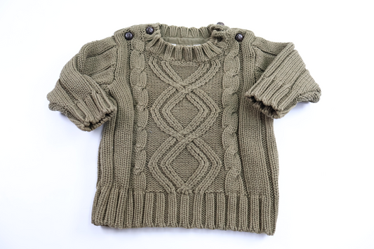 Knitted sweater from H&M - Size 62 - Green