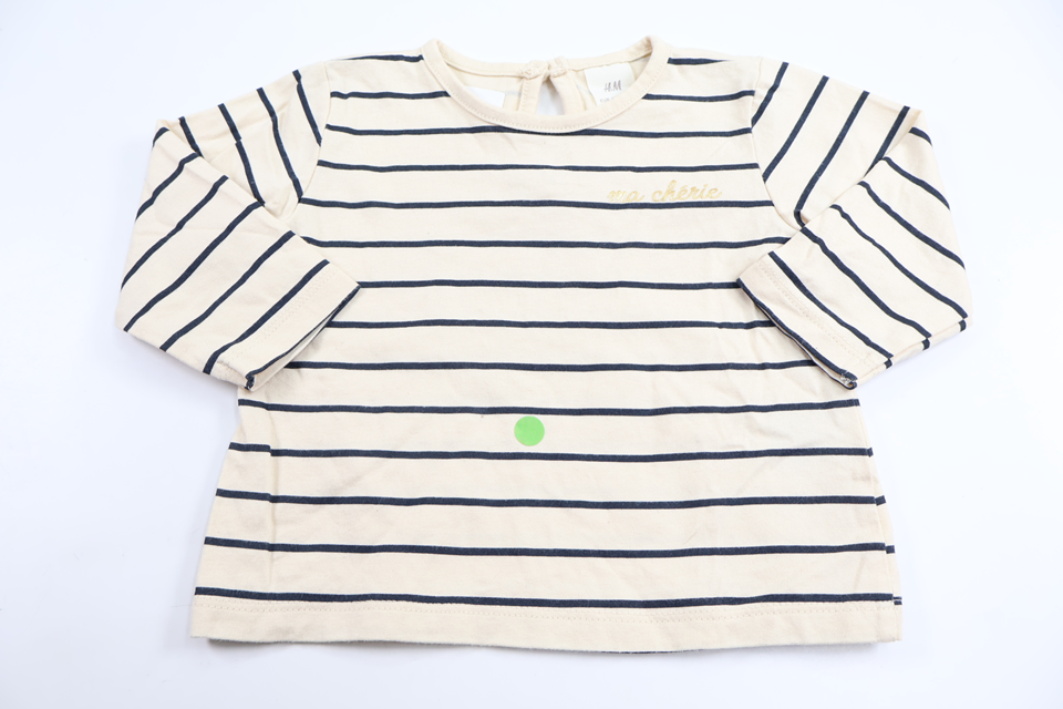 Striped top from H&M - Size 68 - Off-white