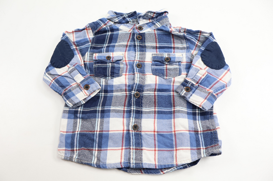 Checked shirt from H&M - Size 68 - Blue