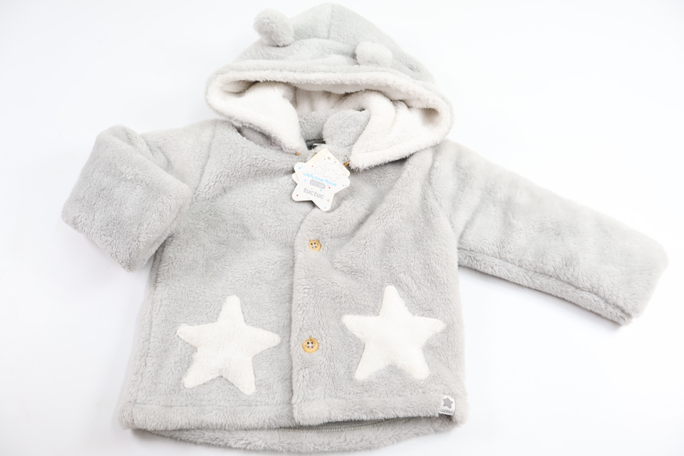 Tuc Tuc Fleece Hoodie - Size 68/74 - Grey