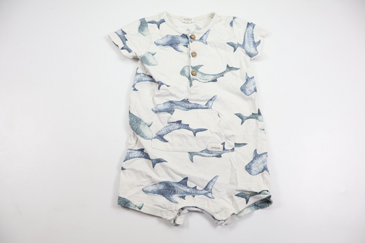 Jumpsuit från Newbie - Storlek 80 - Vit