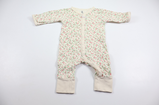 Blommig pyjamas från Åhléns - Storlek 50/56 - Benvit