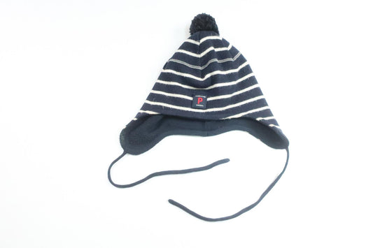 Striped hat from Polarn o. Pyret - Size 48/50 - Navy blue