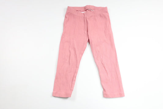 Ribbed trousers from H&M - Size 74/80 - Pink