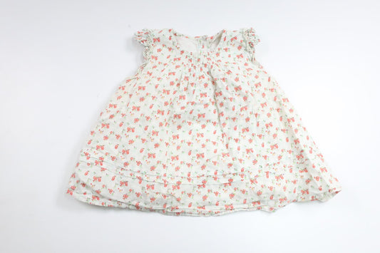 Floral tunic from Lindex - Size 74 - Off-white