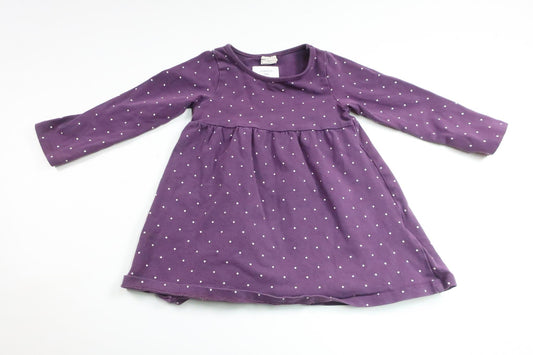 Polka dot dress from H&M - Size 86 - Purple