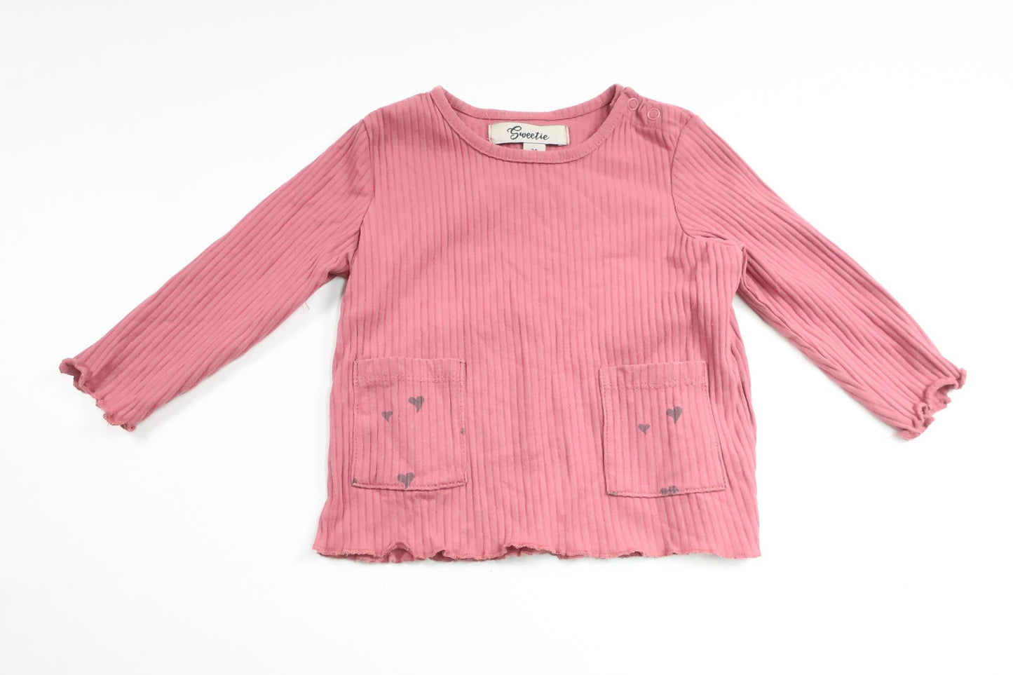 Ribbed sweater from Sweetie - Size 74 - Pink