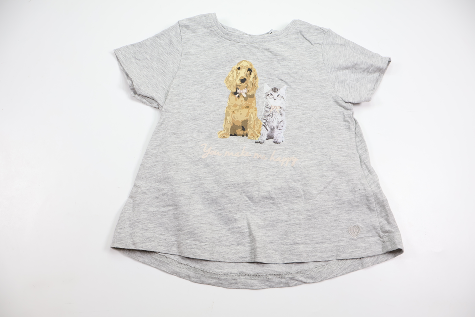 Sweater with dog and cat from Lager 157 - Size 100 - Grey