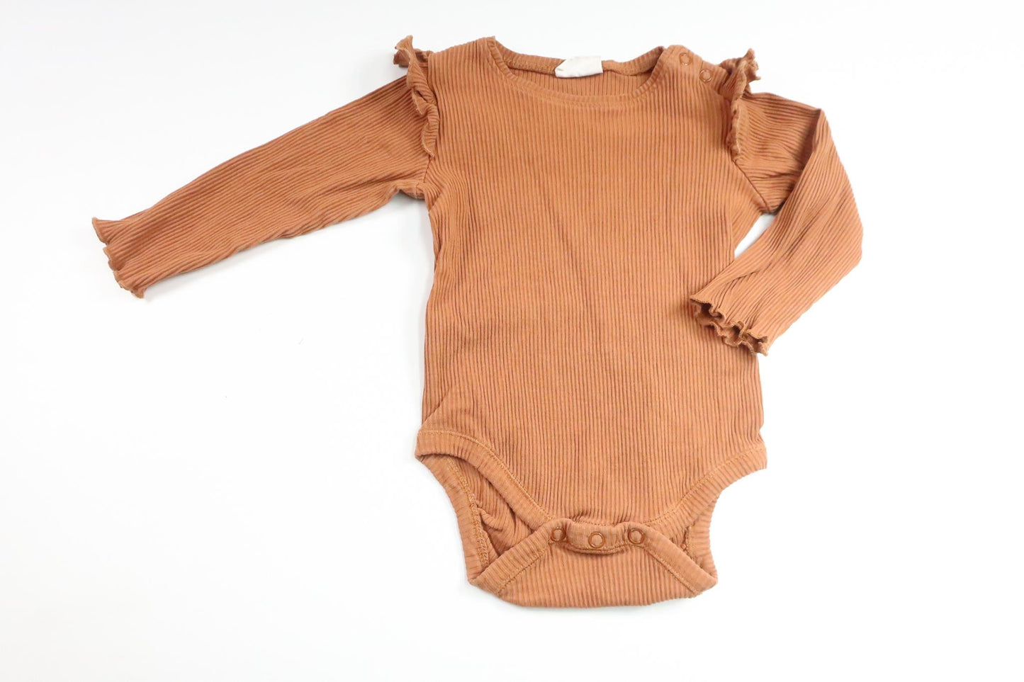 Ribbed bodysuit from Kappahl - Size 74 - Brown
