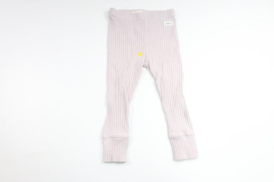 Ribbed pants from Newbie - Size 80 - Purple