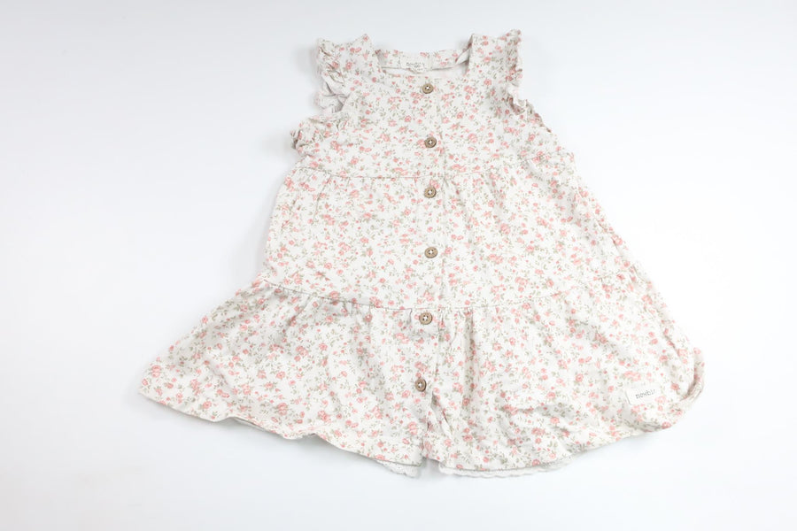 Floral dress from Newbie - Size 86 - White