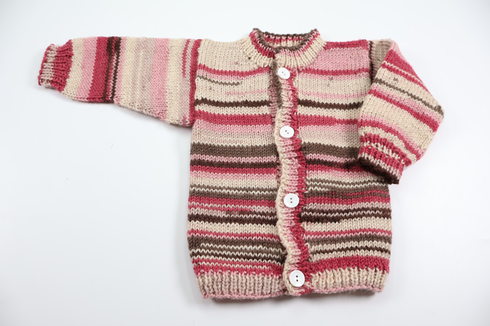 Knitted cardigan from Hemstickat - Size 62/68 - Purple