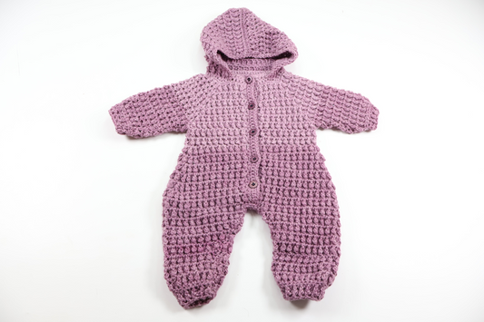 Knitted jumpsuit from Hemstickat - Size 62 - Purple