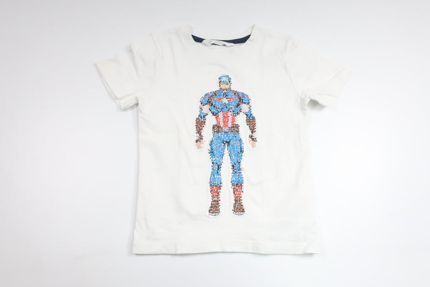 Sweater with reversible sequins from H&M - Size 104 - White