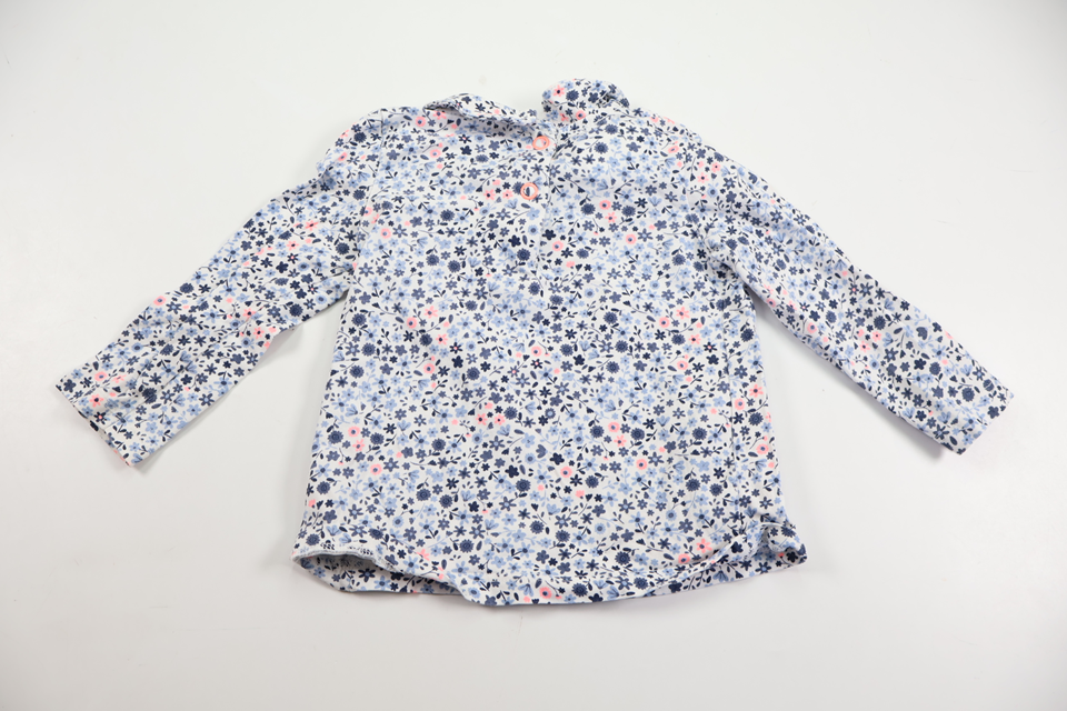 Floral dress from Baby Club - Size 74 - Blue