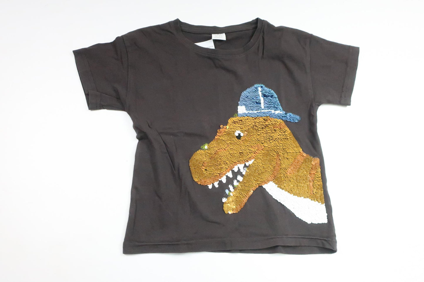 Sweater with reversible sequins from Lindex - Size 104 - Grey