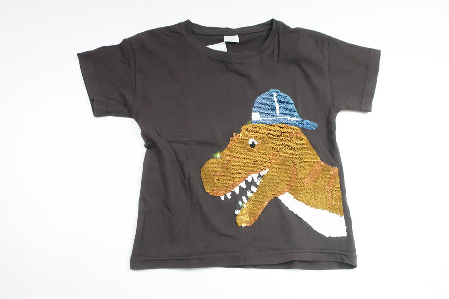 Sweater with reversible sequins from Lindex - Size 104 - Grey