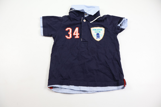 Zara Polo Shirt - Size 98 - Navy Blue