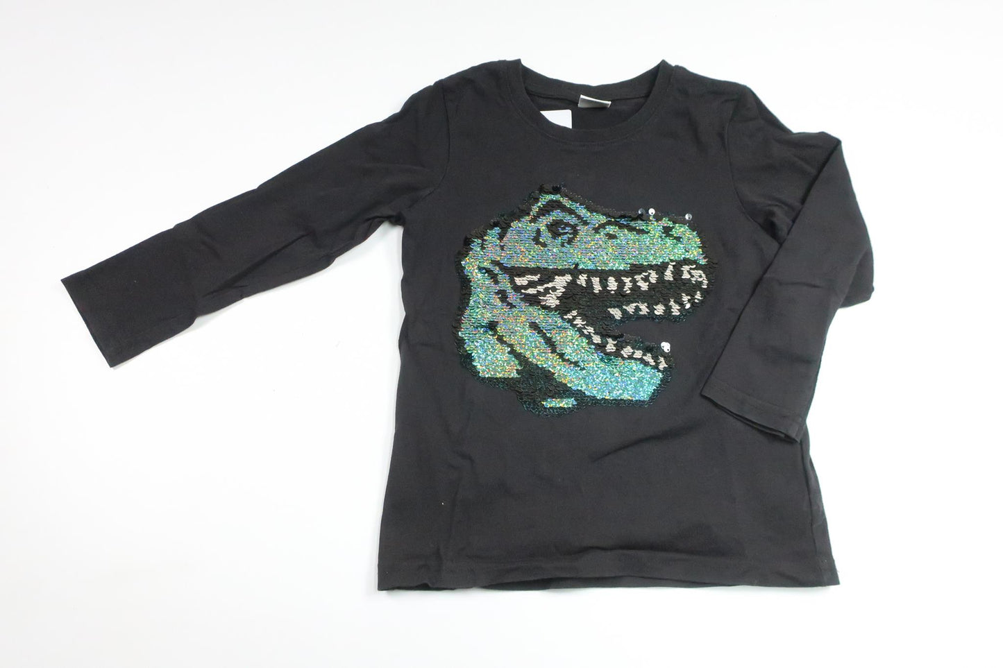 Sweater with reversible sequins from Lindex - Size 104 - Black