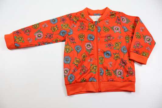 Floral cardigan from Minimarket - Size 74/80 - Orange