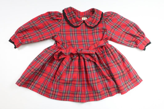 Checked dress from Kappahl - Size 74 - Red
