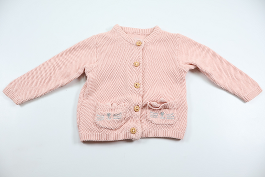 Knitted cardigan from Cool Club by Smyk - Size 74 - Pink