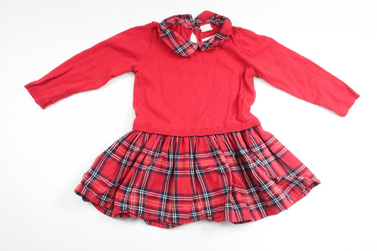Checked dress from H&M - Size 86 - Red