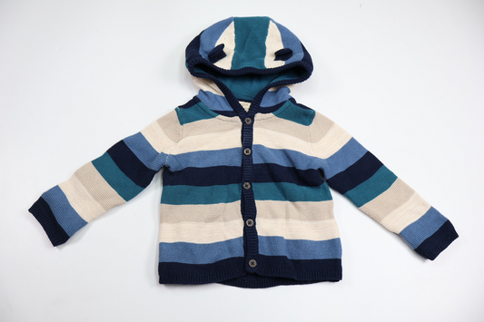 Knitted hoodie from Lupilu - Size 74/80 - Blue