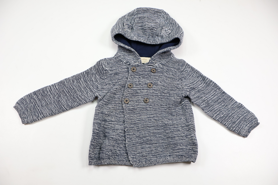 Knitted hoodie from Lupilu - Size 74/80 - Navy blue