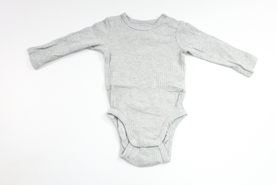 Ribbed bodysuit from H&M - Size 62 - Grey