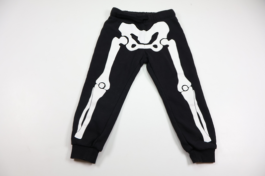 H&M "Skeleton" Trousers - Size 98/104 - Black