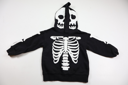 H&M "Skeleton" Hoodie - Size 98/104 - Black