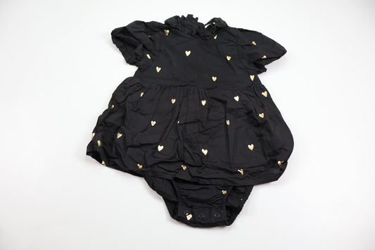 H&M dress with built-in bodysuit - Size 80 - Black