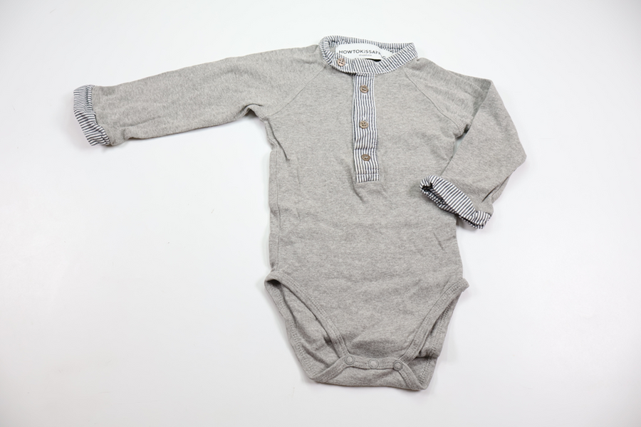 Bodysuit from How to Kiss a Frog - Size 80/86 - Grey