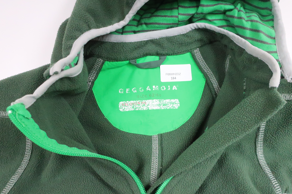 Fleece overalls from Geggamoja - Size 62/68 - Green