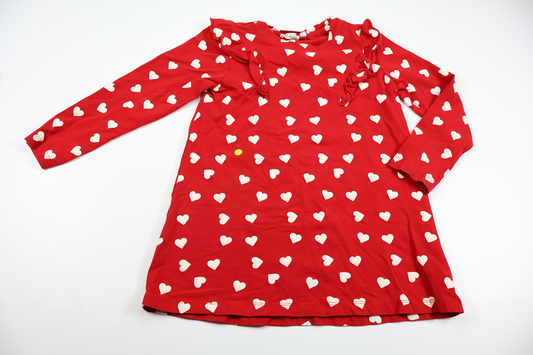 Dress with hearts from Wai Wai - Size 110/116 - Red